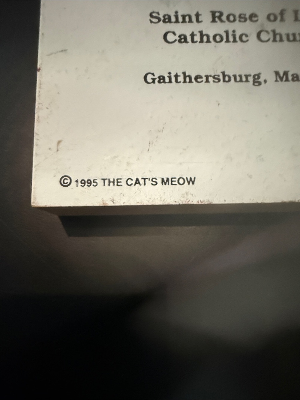 The Cat's Meow Saint Rose of Lima Catholic Church 19 Gaithersburg, Maryland 1995 - Picture 2 of 8
